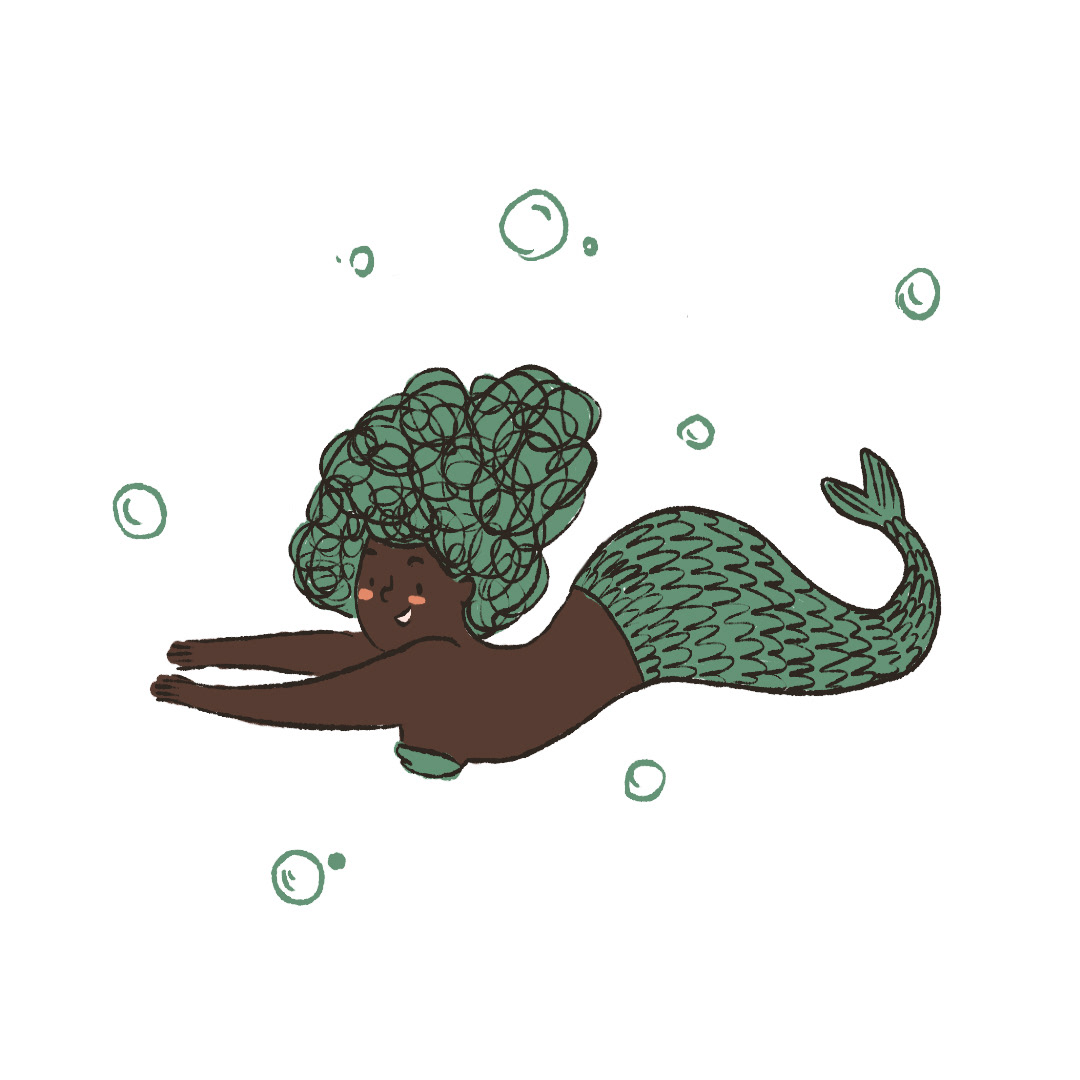 digital illustration mermaid mermay sereia