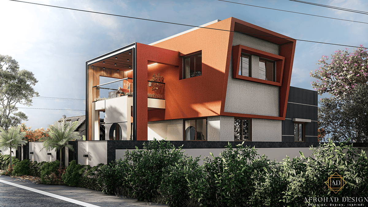 architecture exterior visualization CGI modern Render archviz house residential design