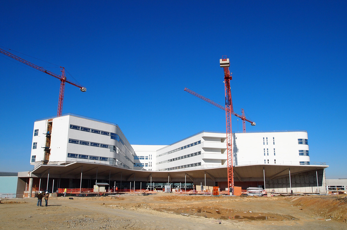 hospital Hospital de Cáceres caceres Nuevo Hospital Envés arquitectos Perea Argola Euroestudios Extremadura