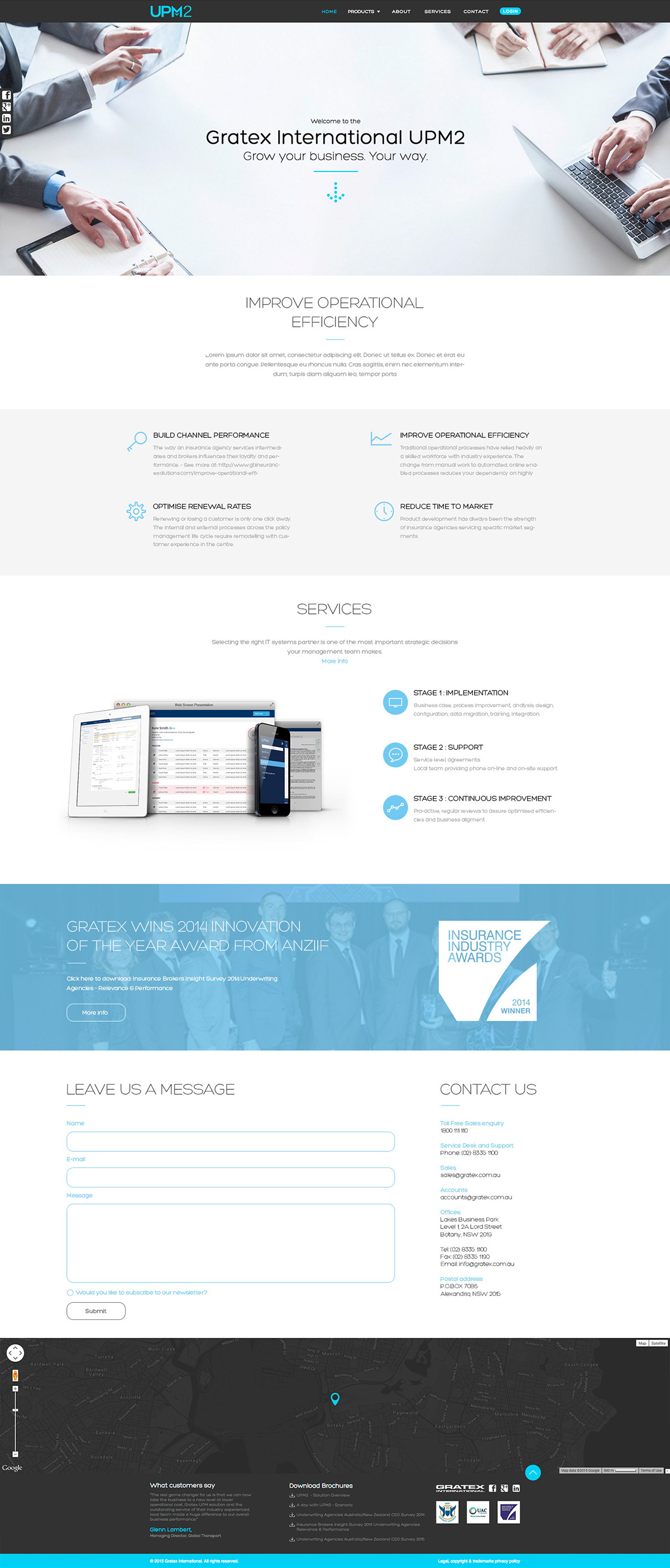 design Web business blue