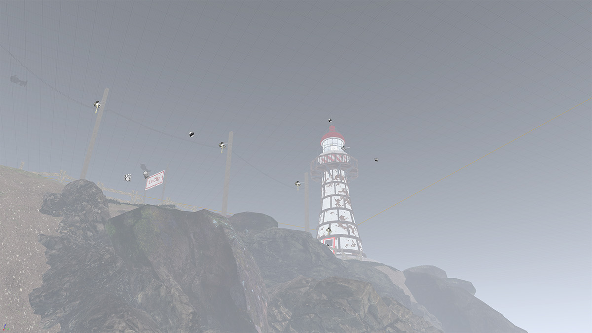 paul Pradier lighthouse Unreal engine fog Island atmosphere natural environment