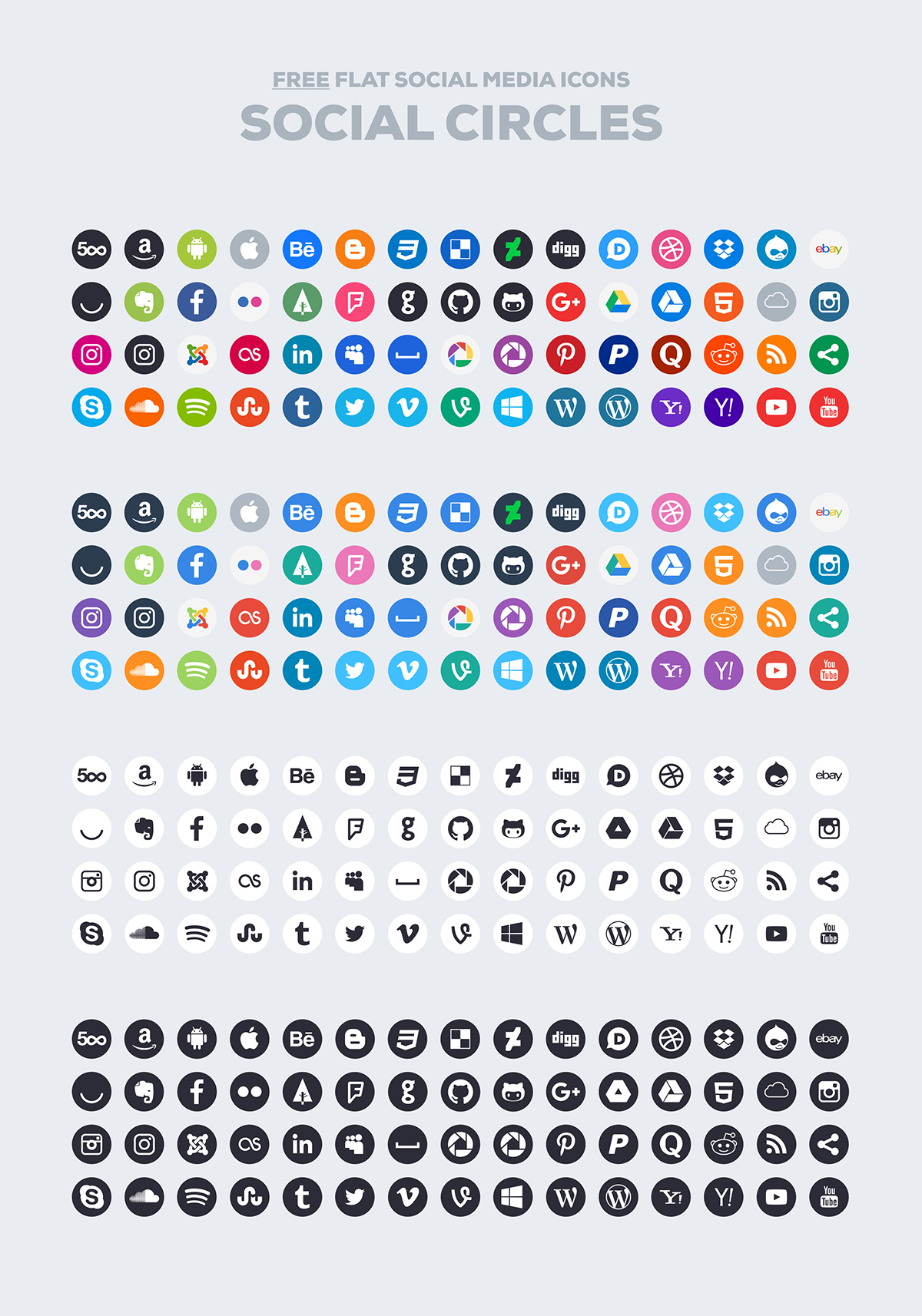 free social media icons