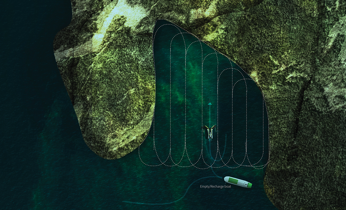 algae harvester watercraft drone tech alternative fuel biofuel Algaefuel baltic sea Industrial Dsign Vision 2030 Ausinsch