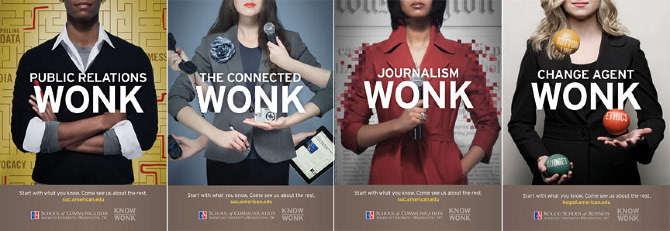 Adobe Portfolio higher-ed higher education University campaign college Washington DC campaign Wonk Campaign american university Wonk communication Integrated Campaign