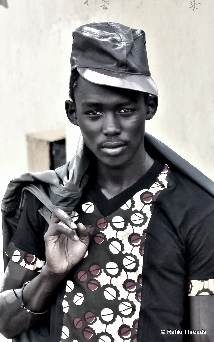 model fashion photography african print design