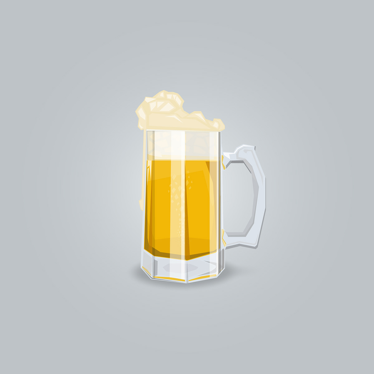 beer brew flat simple glass