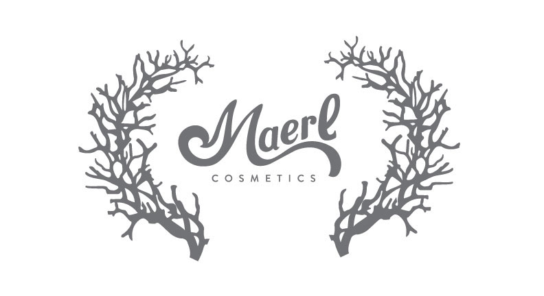 makeup cosmetics Ocean sea nautical coral beach beauty logo Logotype