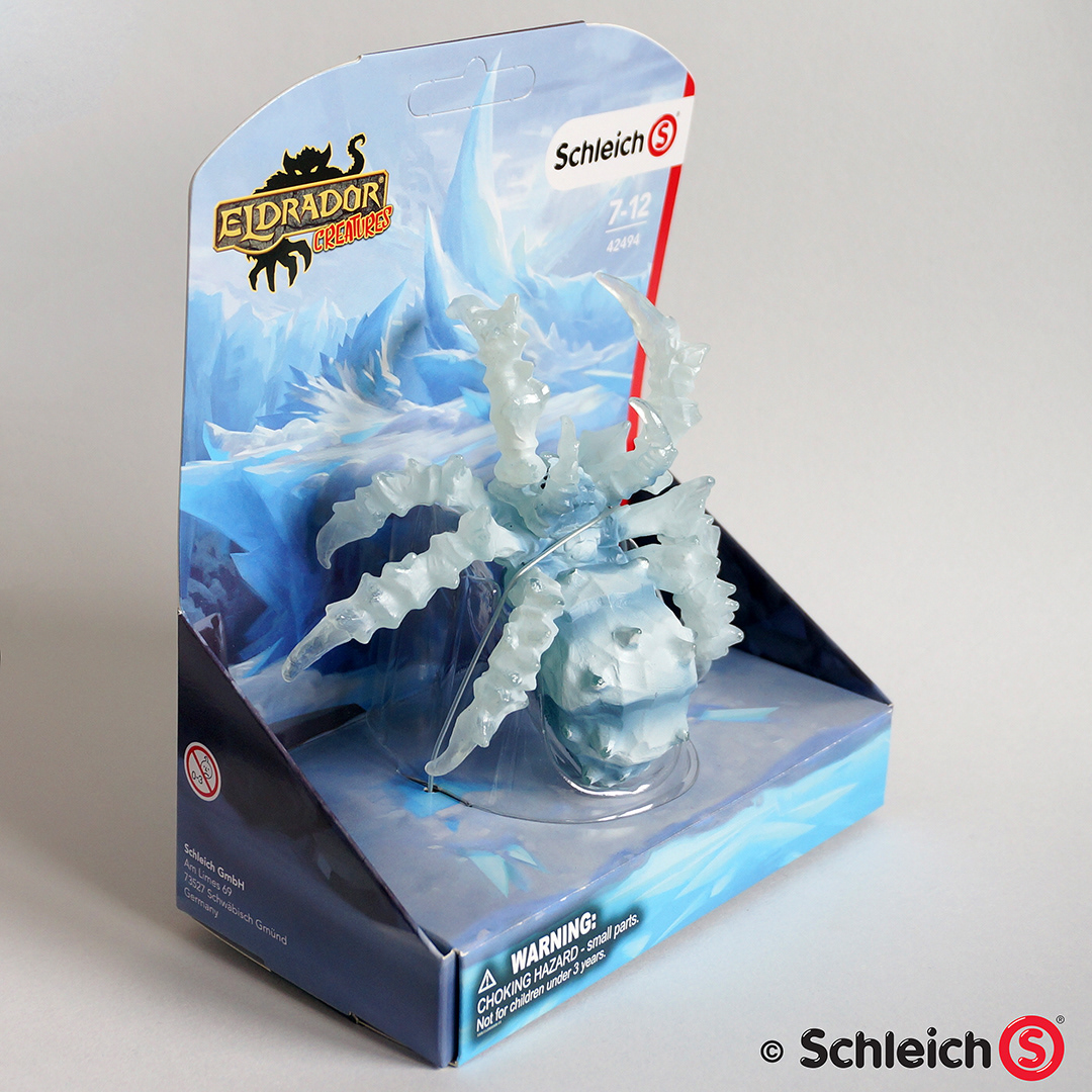 Ice Spider eldrador creatures Schleich concept art toy design  sculpting  produkt design Zbrush spider
