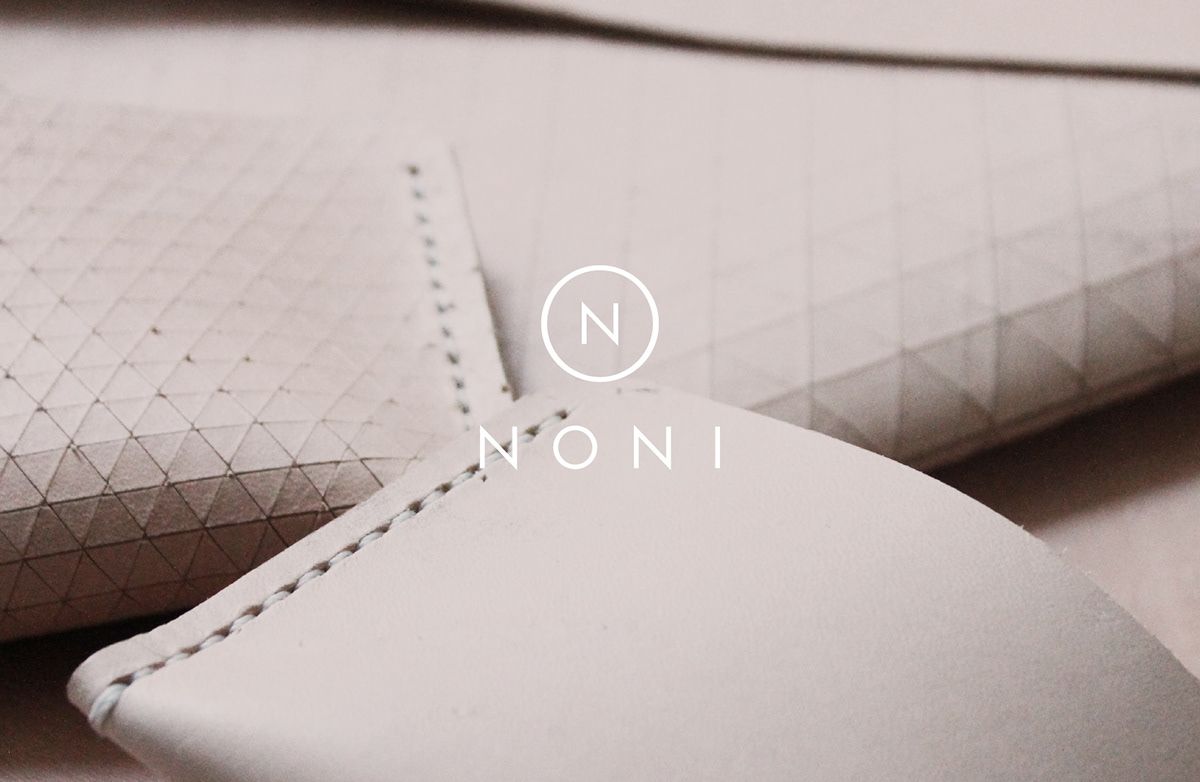 leather identity noni logo print eco-friendly luxury