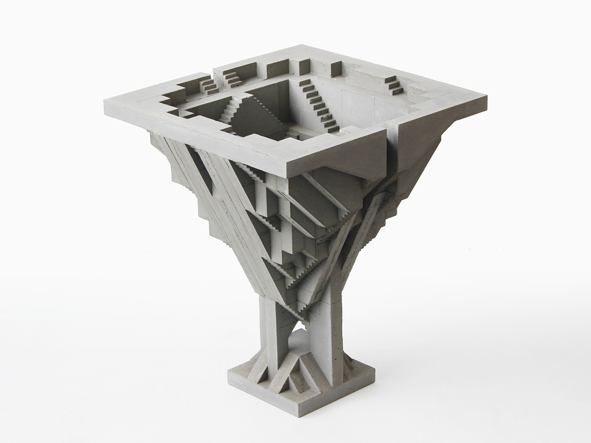 artwork artworks Brutalism concrete craft fine art handmade product design  sculpture Vase