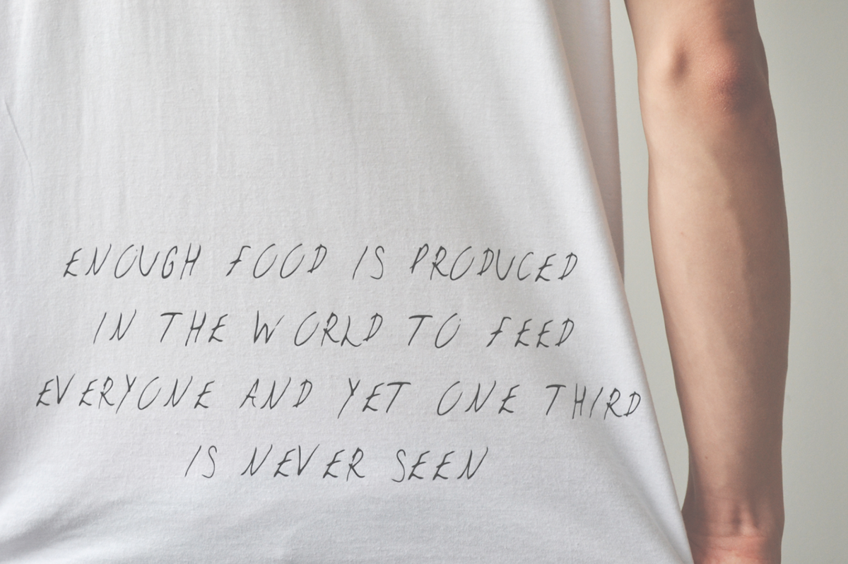 world Issues hunger Poverty tshirt Clothing campaign