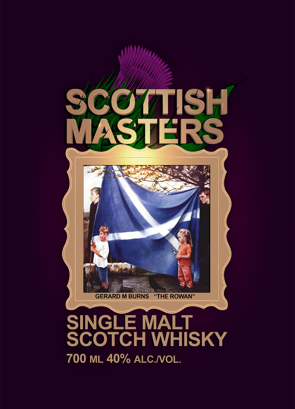 Scottish Masters Whisky Label bottle