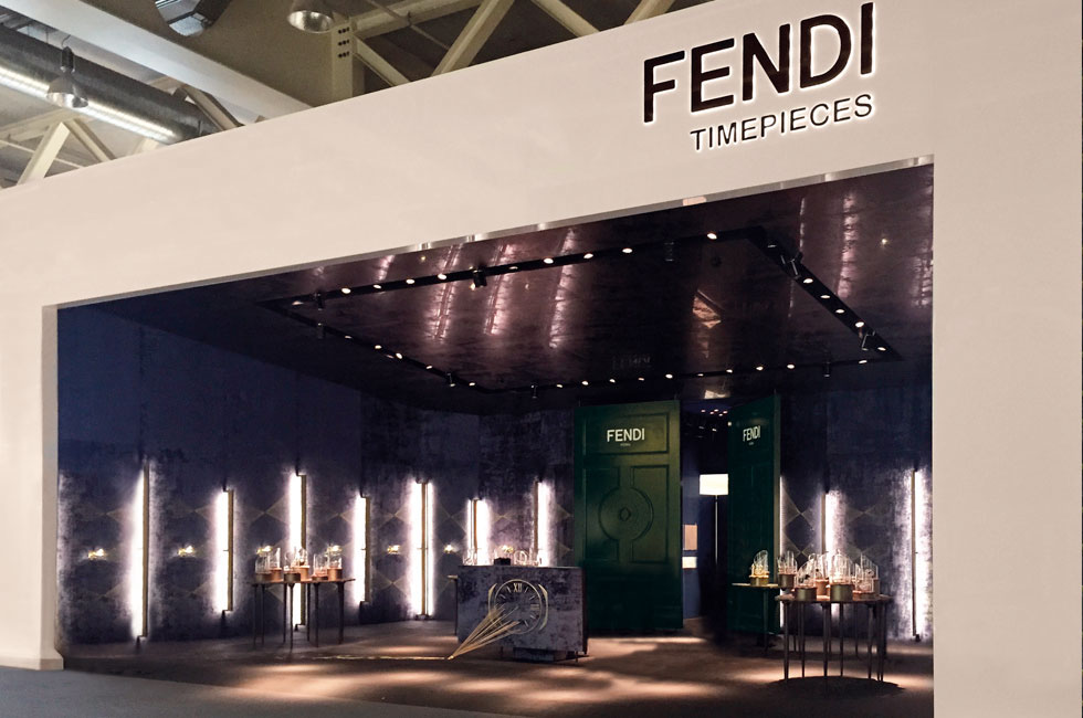 FENDI TIMEPIECES baselworld booth Stand Watches taramax