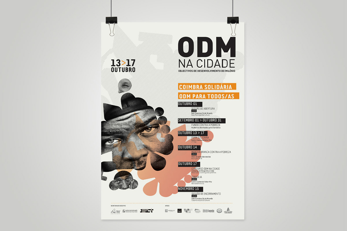 print odm na cidade Coimbra SDDH/AAC poster flyer