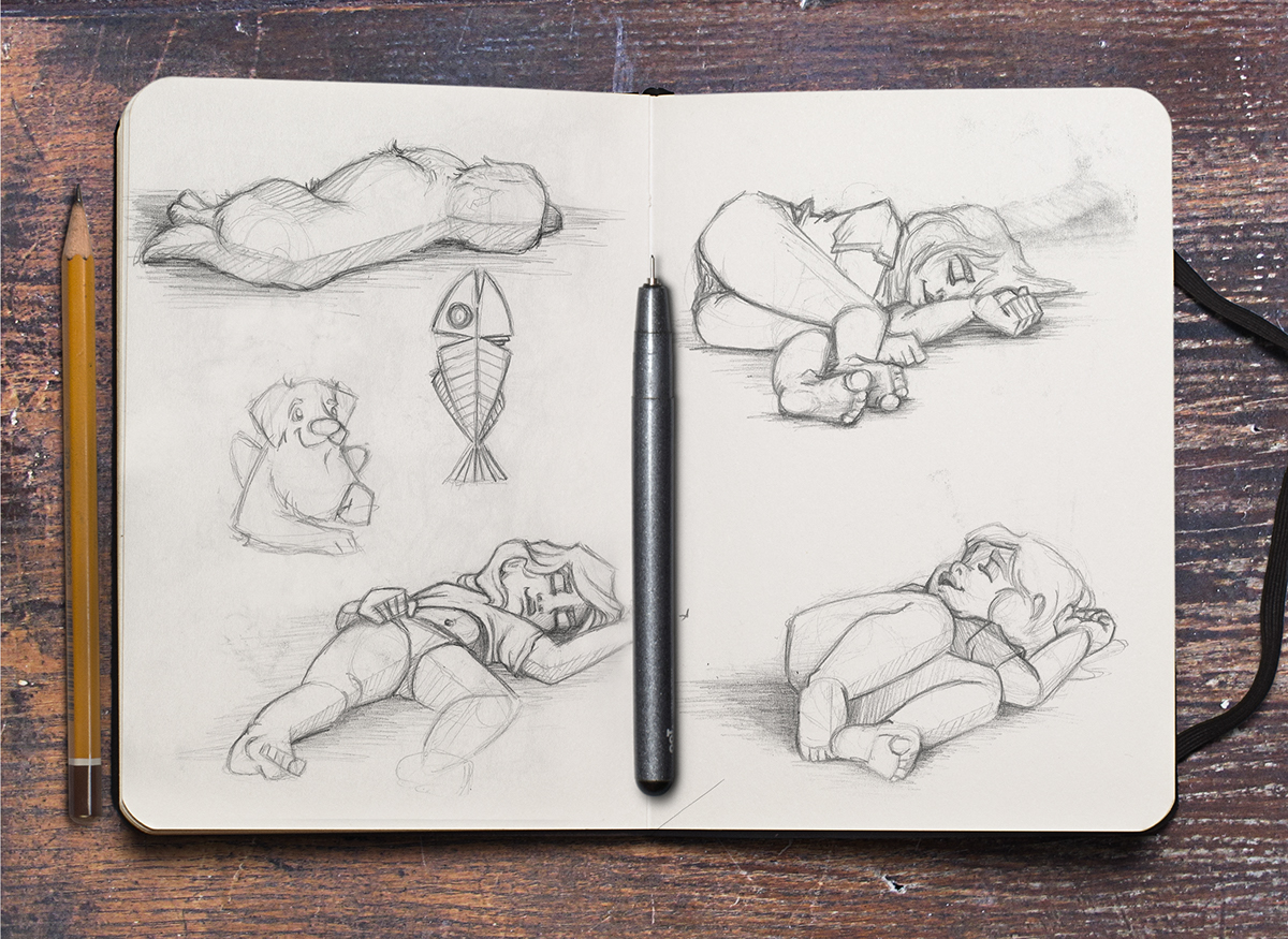 sketch sketchbook doodles baby dog mermiad characterdesign pencil graphite