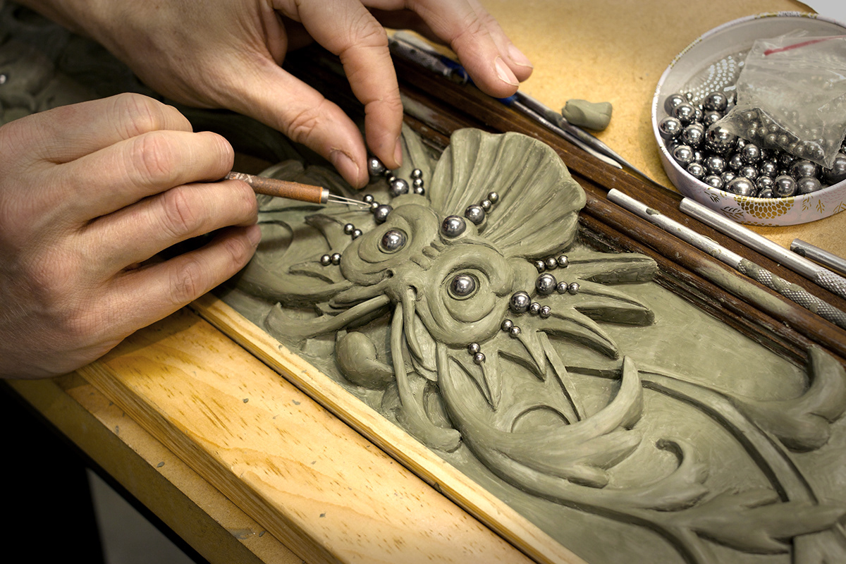 clay frame Joe Fenton making of film ornate design  process video sculpture