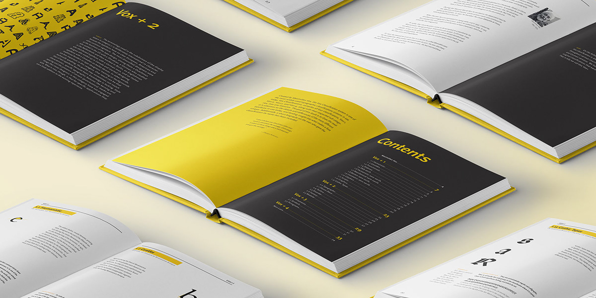 Adobe Portfolio Vox Classifications book typography   design