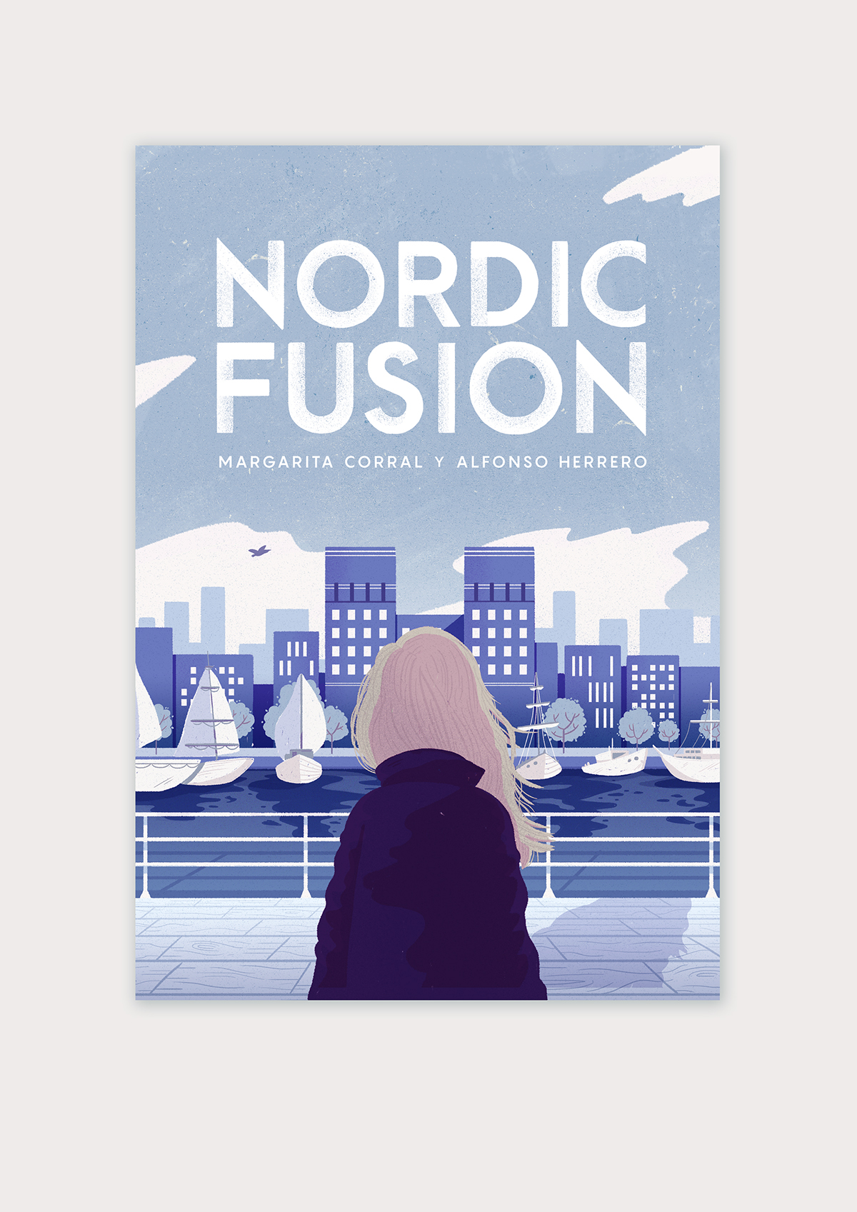 ILLUSTRATION  cover book nordic fusion girl book design nordic ilustracion