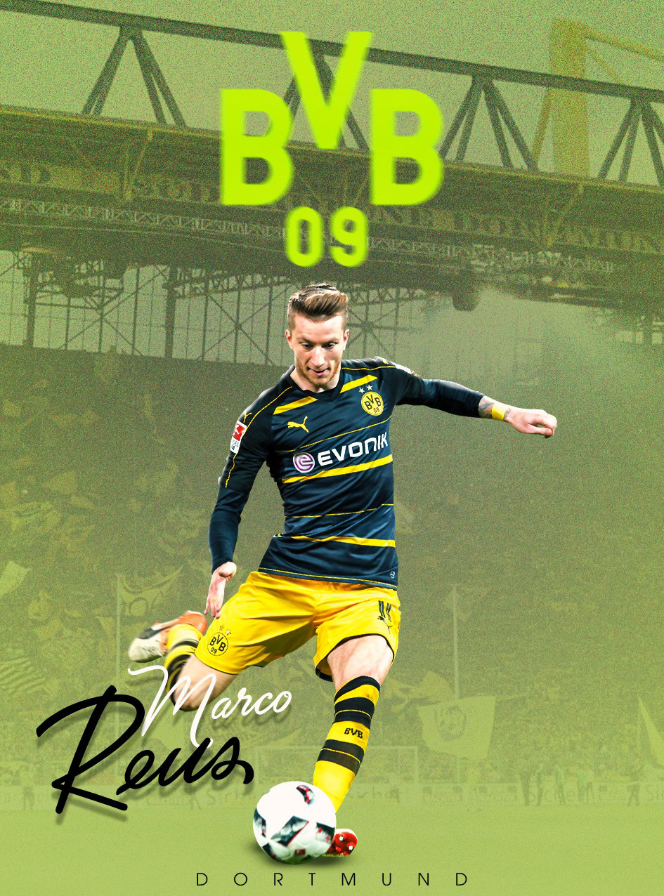 Dortmund Marco Reus football graphic design 