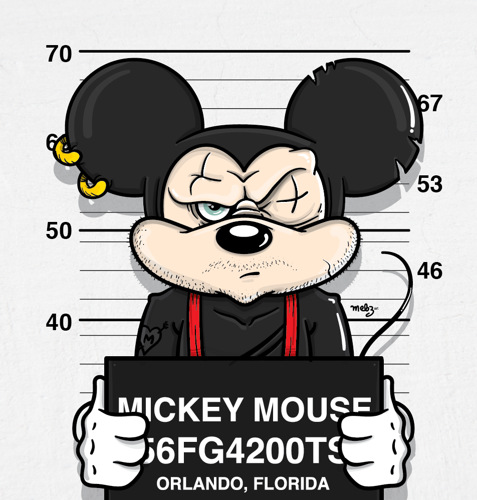 donaldduck disney prison art Illustrator vector