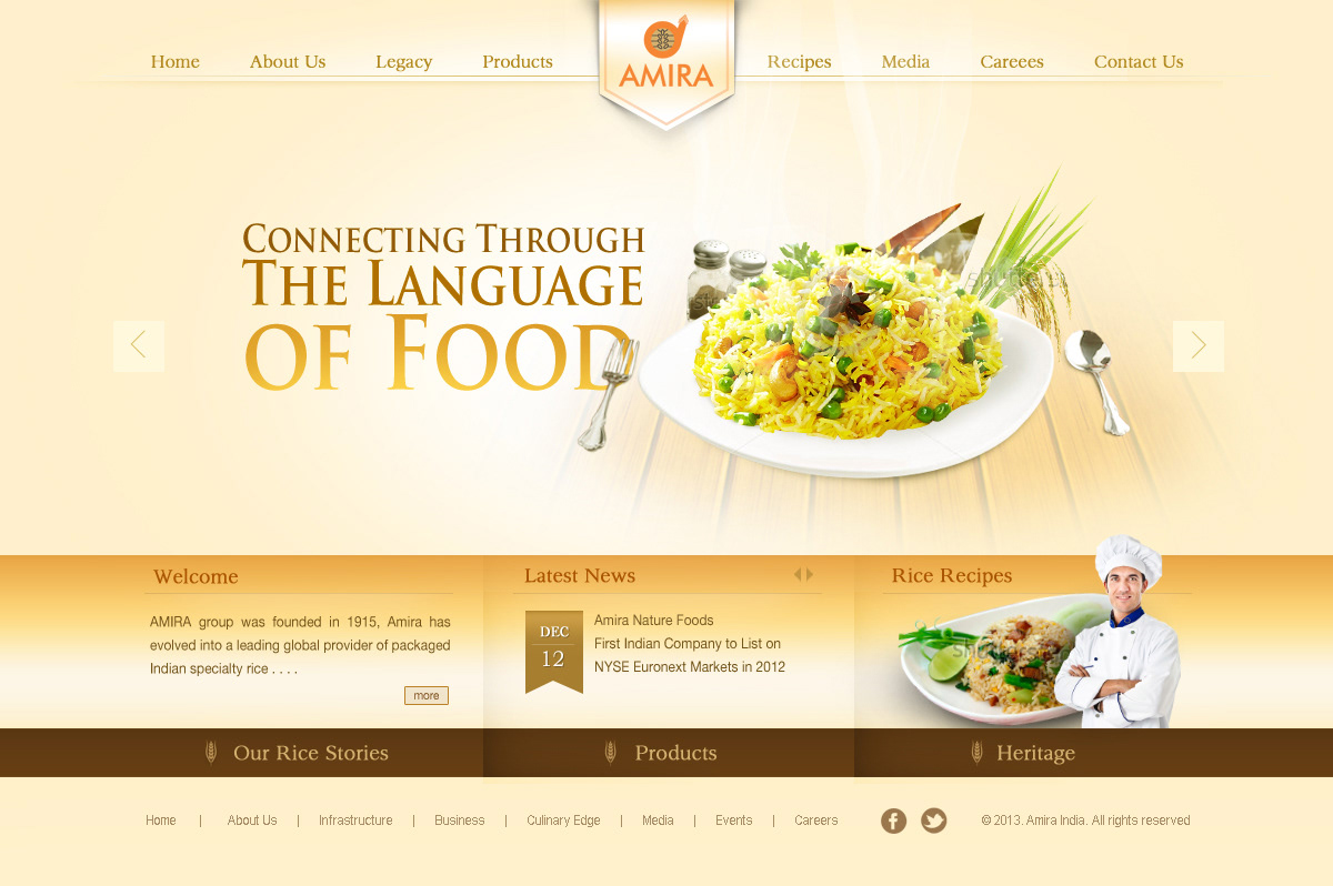 Webdesign Product Promotion Food 