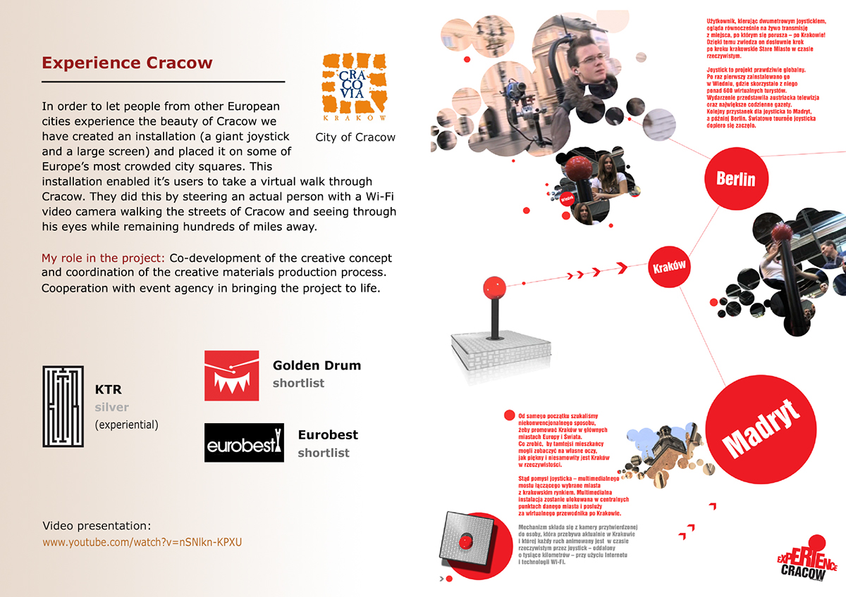 cracow Experience joystick virtual camera real-time interaction game