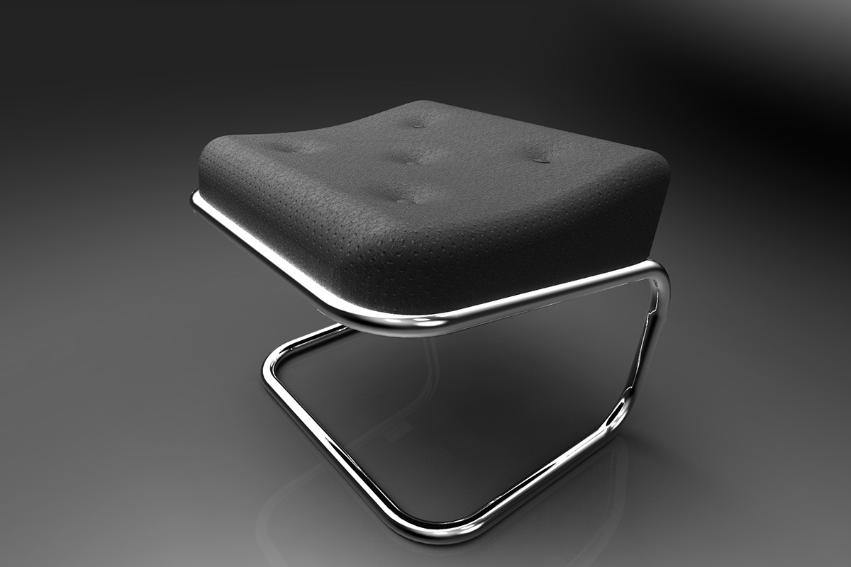 ottoman stool chair appolstery  leather