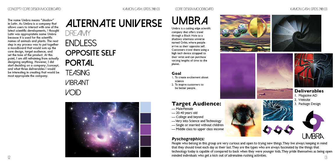 umbra Sci-fy science fiction parallel universe brand logo company fantasy