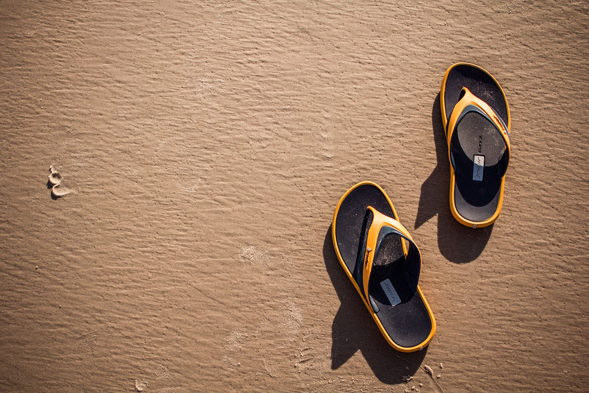 Sandals footwear shoes graphics color finishing shoe product cmf Surf beach Urban California art sandal