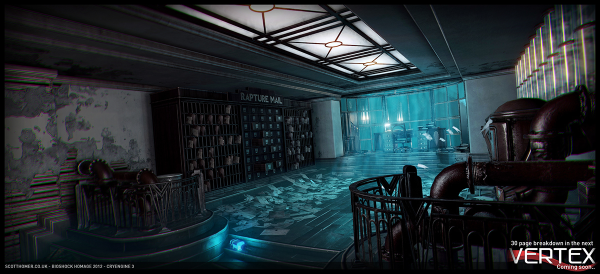 BioShock  cryengine  Scott Homer  Crytek  3d environment art  realtime rapture  big daddy
