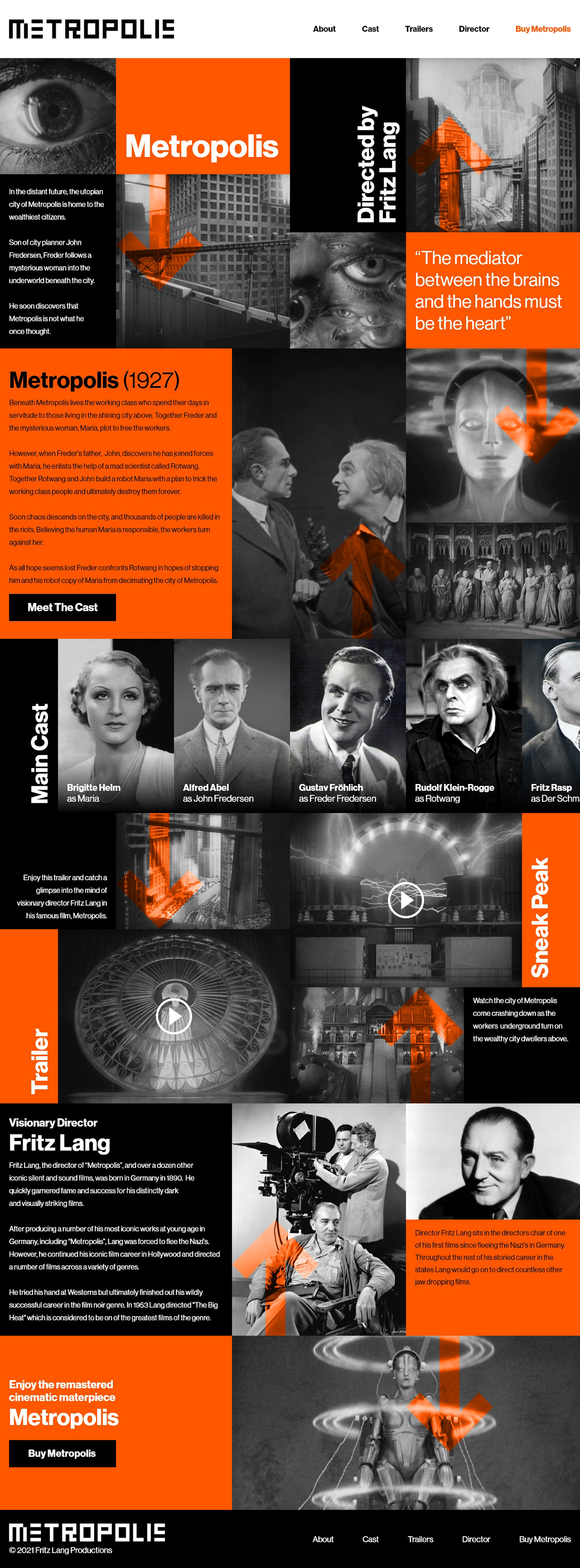 Brutalism Film   film website modernism modernist Retro user interface Web Design  Website Website Design