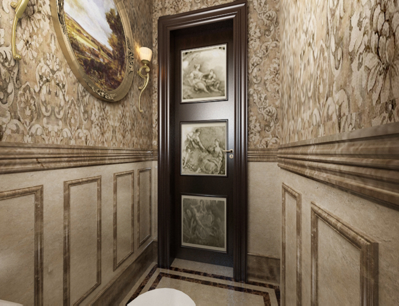 bathroom powder room luxury Classic