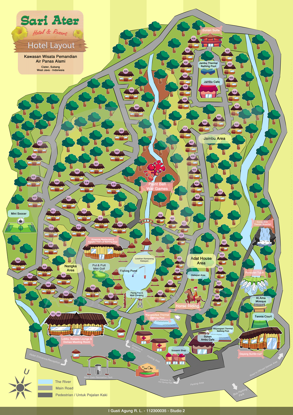 maps Layout redraw Sari Ater infographic