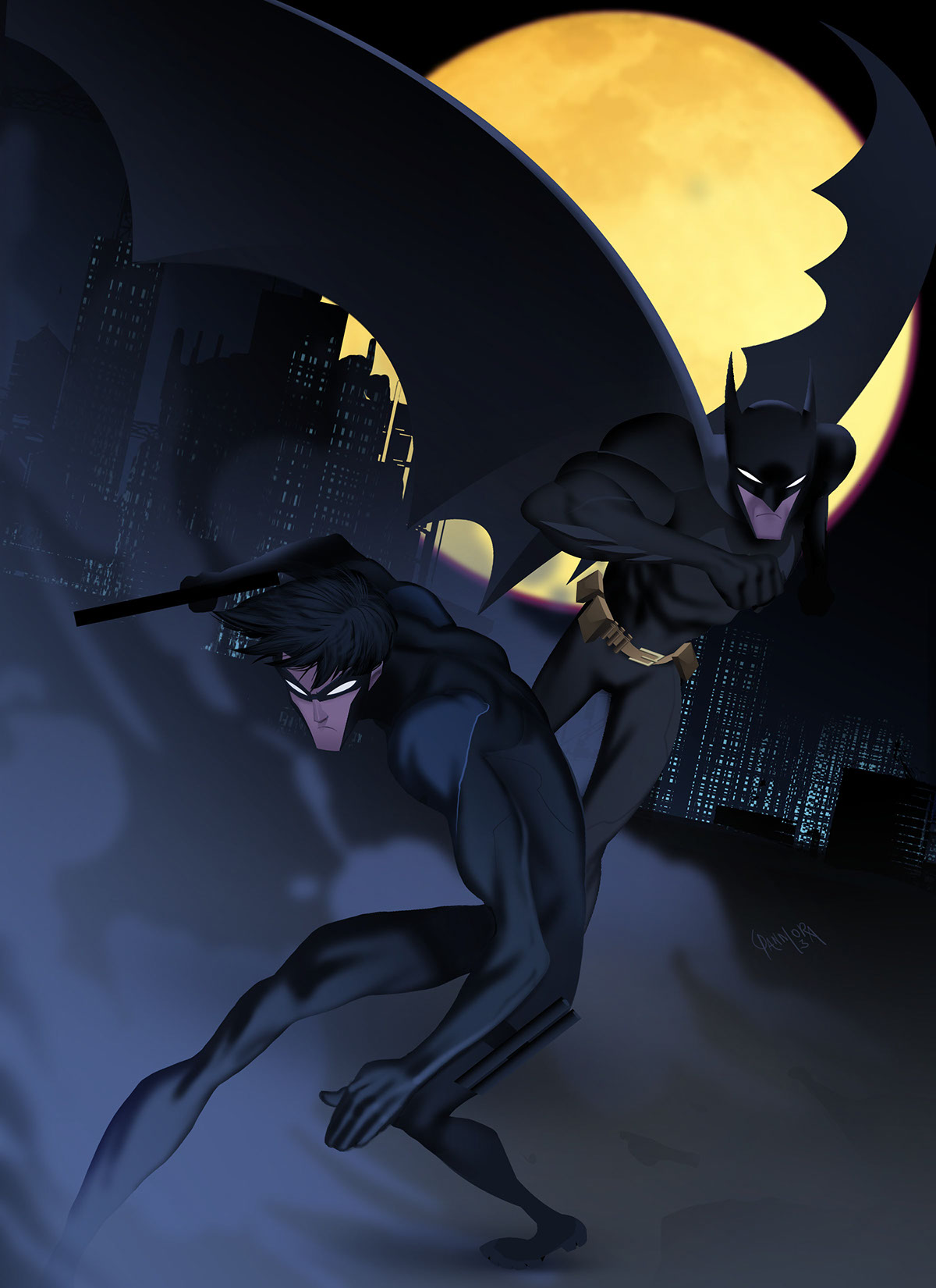 batman  robin nightwing  comic