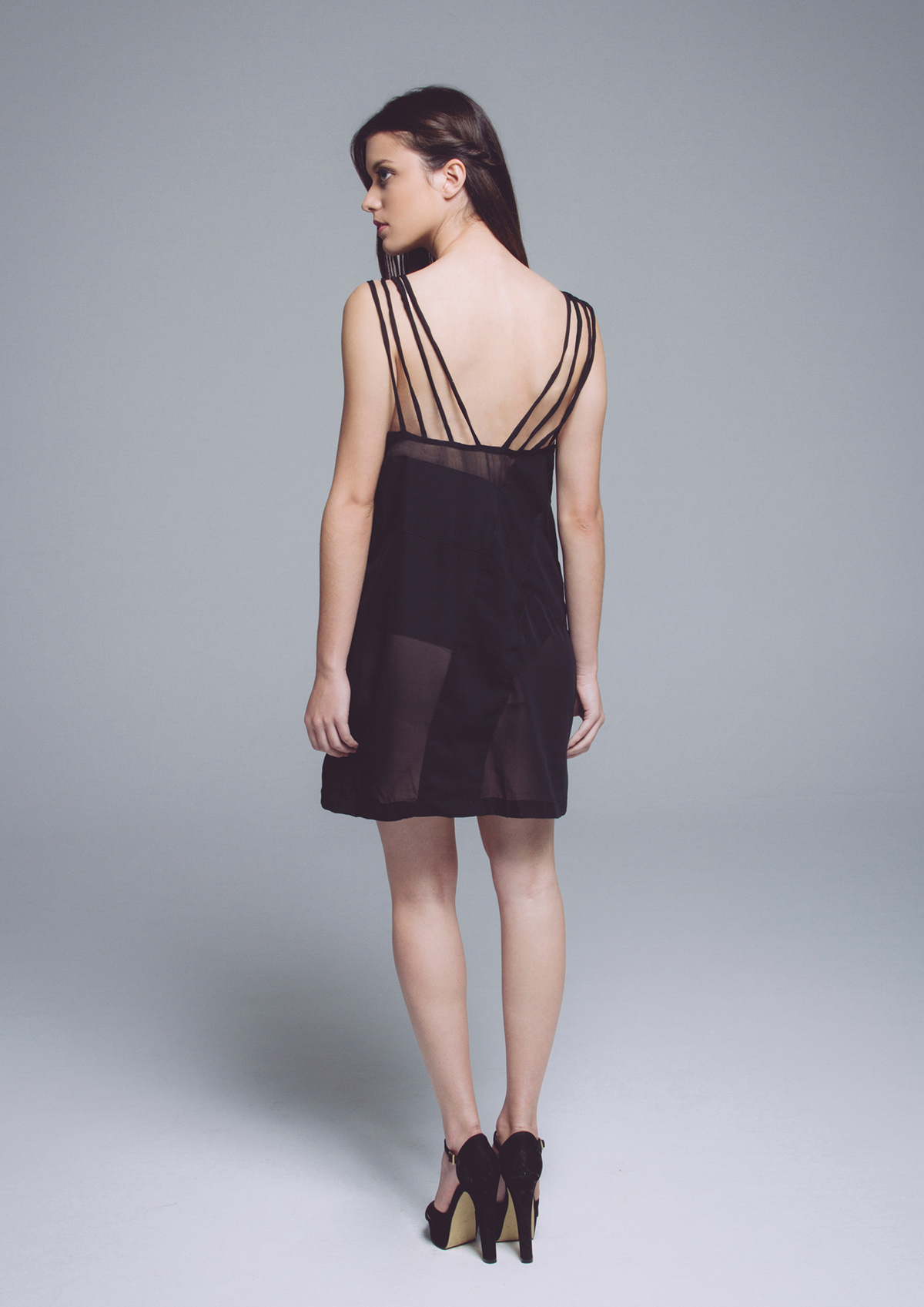 dress photoshoot black interference fabrics Style woman shape