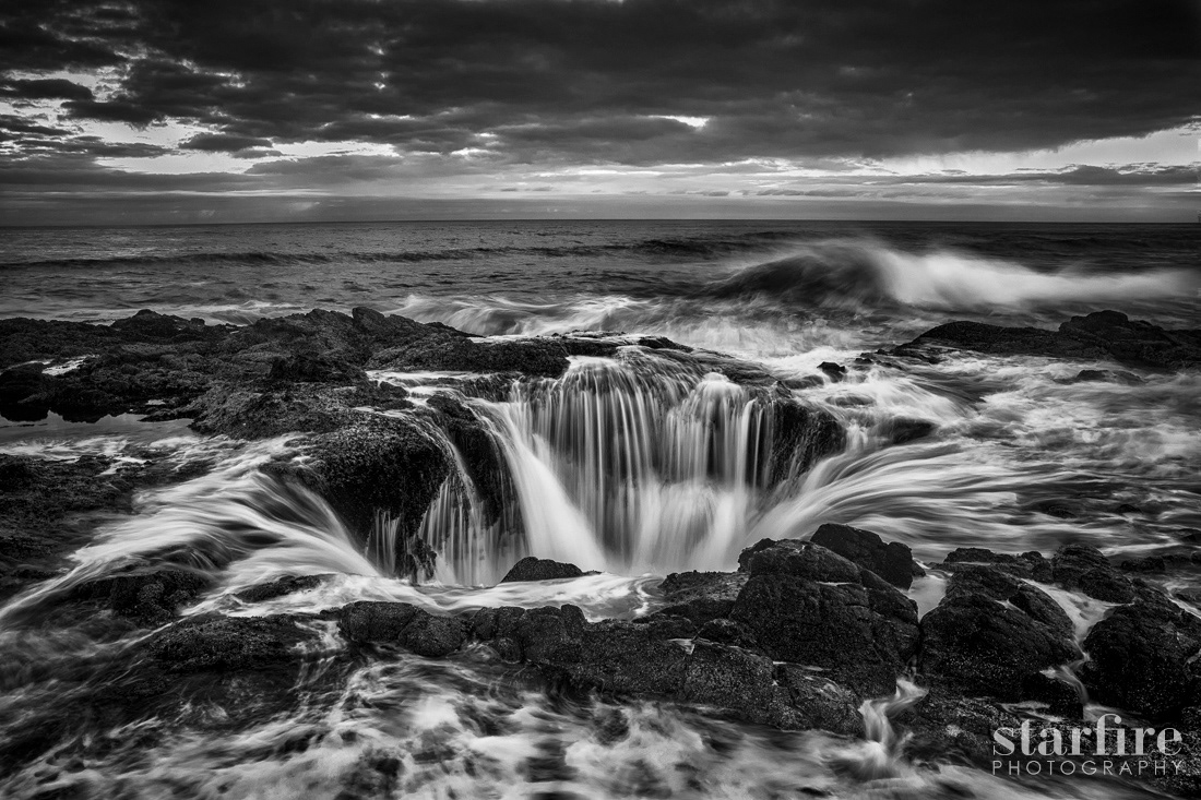 starfire photography Landscape Nature beauty Ocean black and white waves