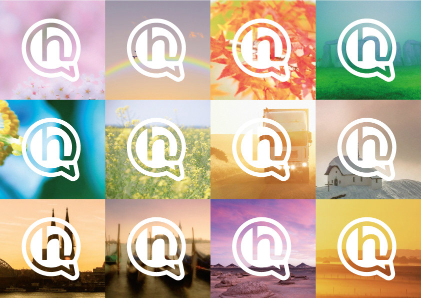 brand corporate identity logo mark Web Website Travel company type color gradient