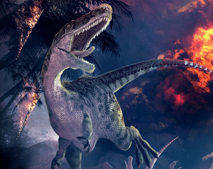dinosaure photoshop photomanipulation retouche créative apocalypse photomontage