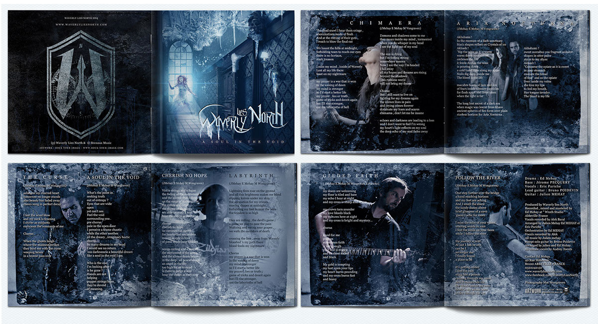 WAVERLY LIES NORTH symphonic metal french metal logo artwork cd CD cover rock your image www.rock-your-image.com