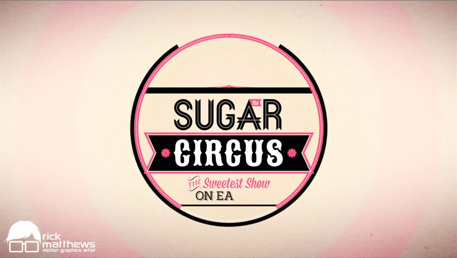 after effects logo design sting 2D 3D infographic Circus minimal