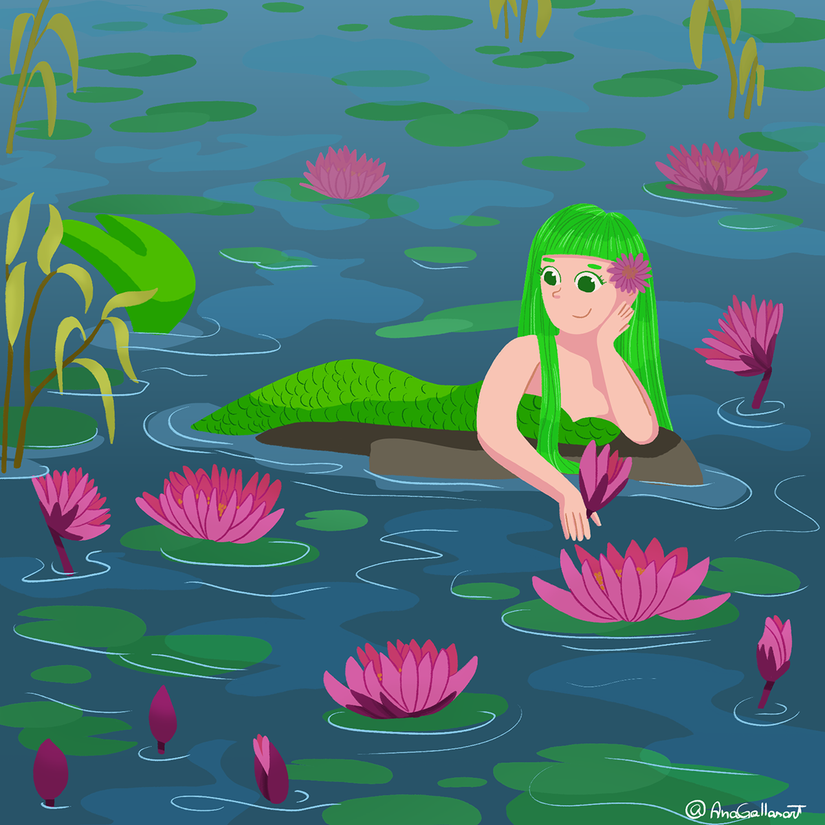 ILLUSTRATION  Ilustração ilustraçãodigital ilustraçãoinfantil mermaid sereias