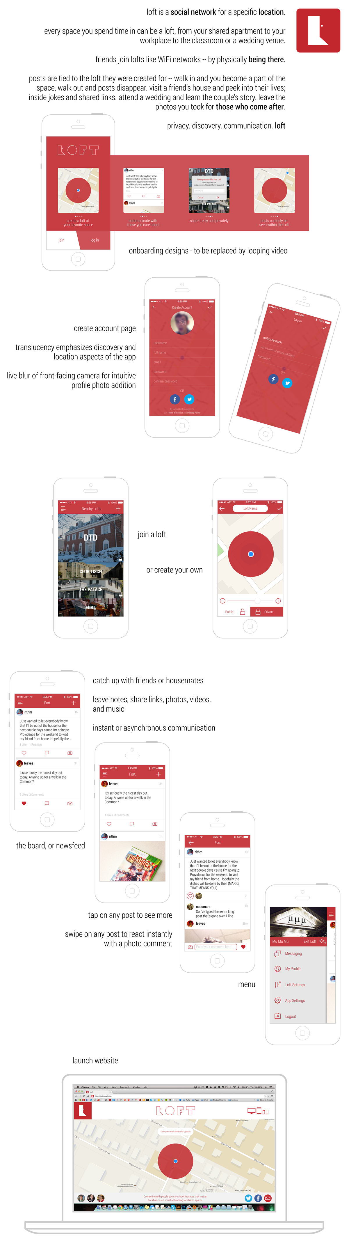 app design UI ux ios Web social location Onboarding Website app