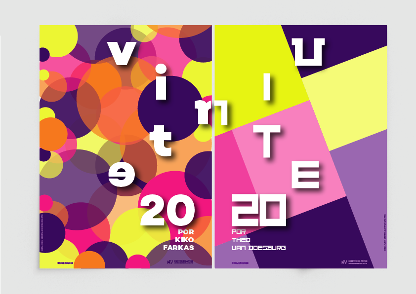 disciplina design gráfico kiko farkas projeto 2020 Projeto de cartaz Theo Van Doesburg