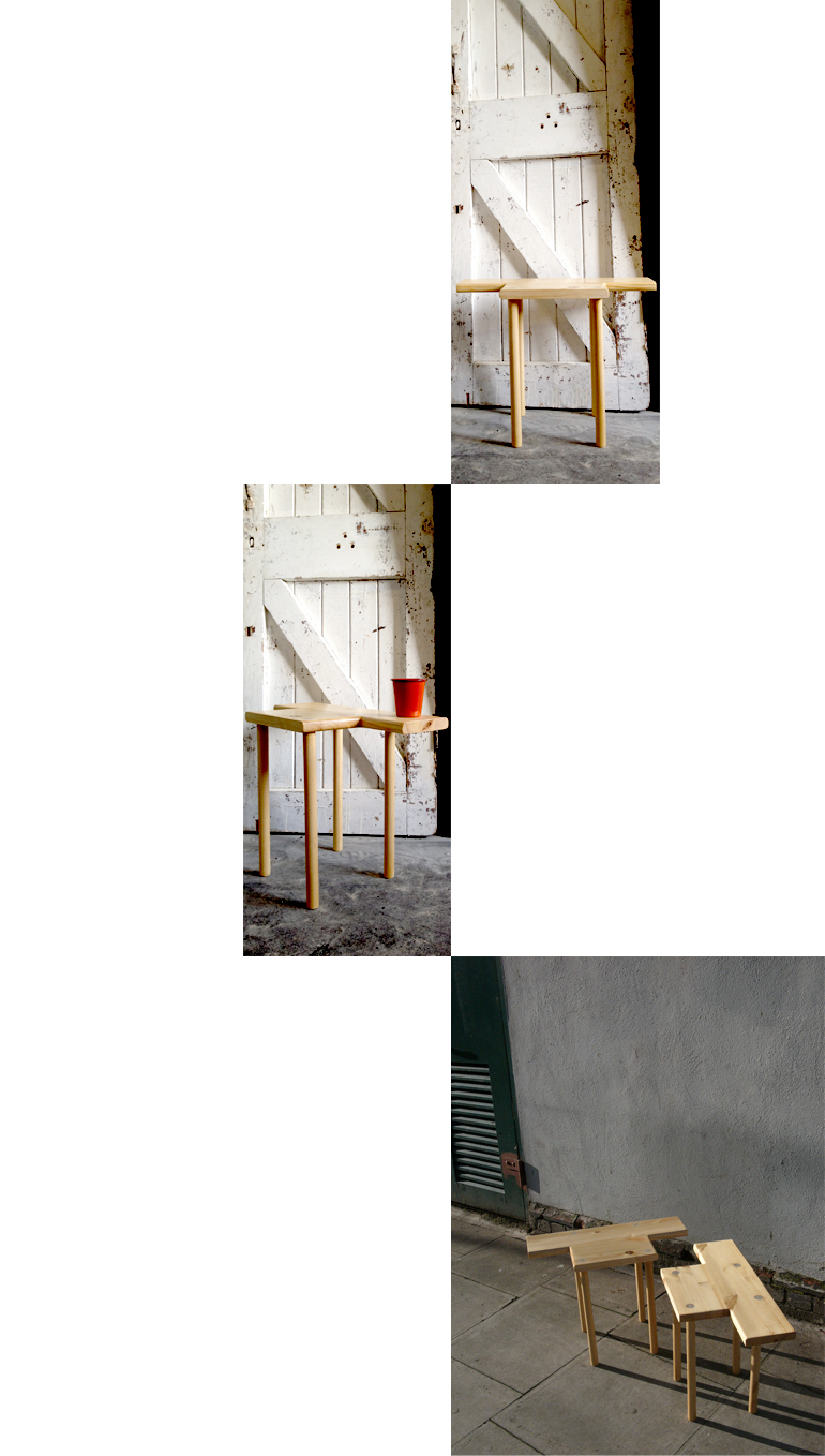 stool ryan harc wood limited edition modular