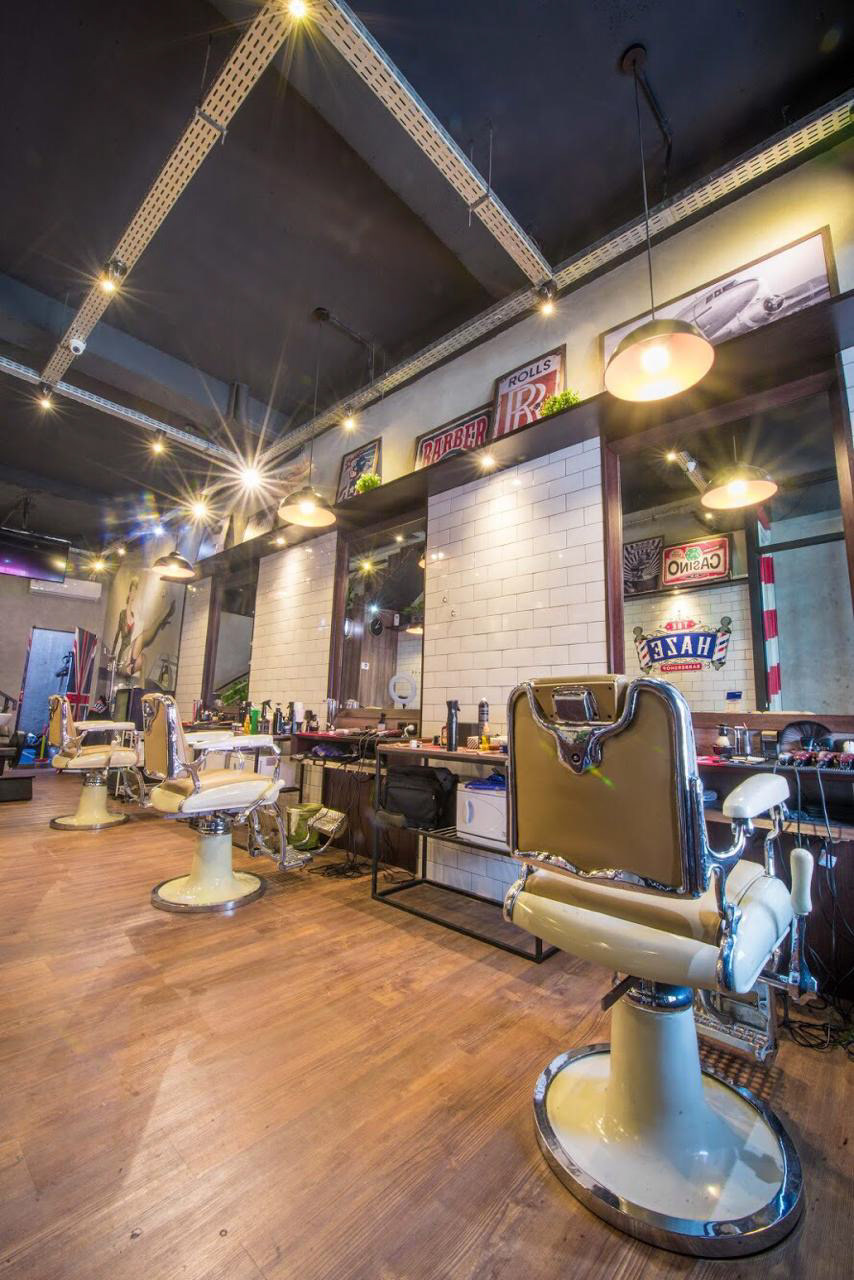 barbershop barber shop Interior architecture bandung indonesia markstudios Classic british