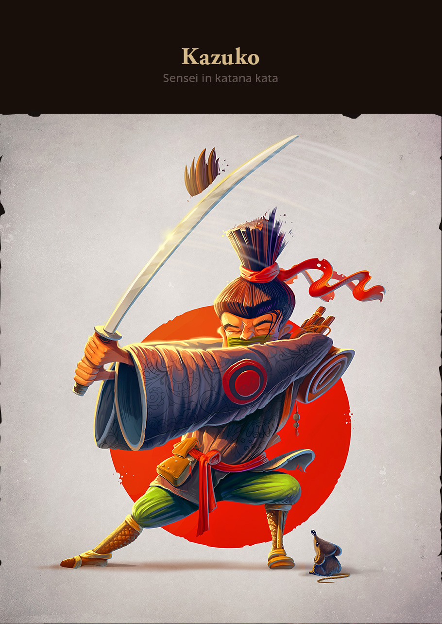 sketch warrior samurai viking concept quest pirate emotions ILLUSTRATION  Character emotion history