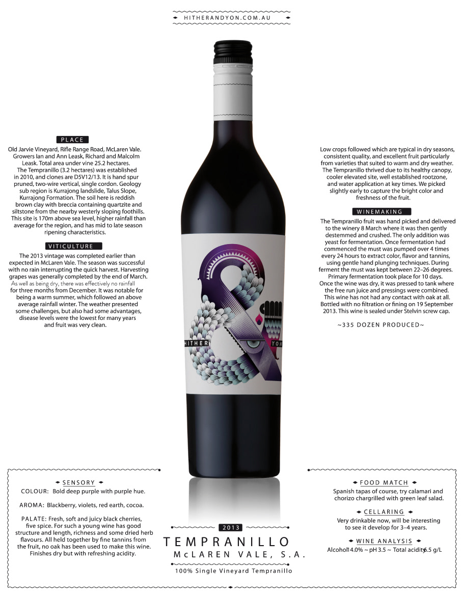 Visual presenting bottle of wine