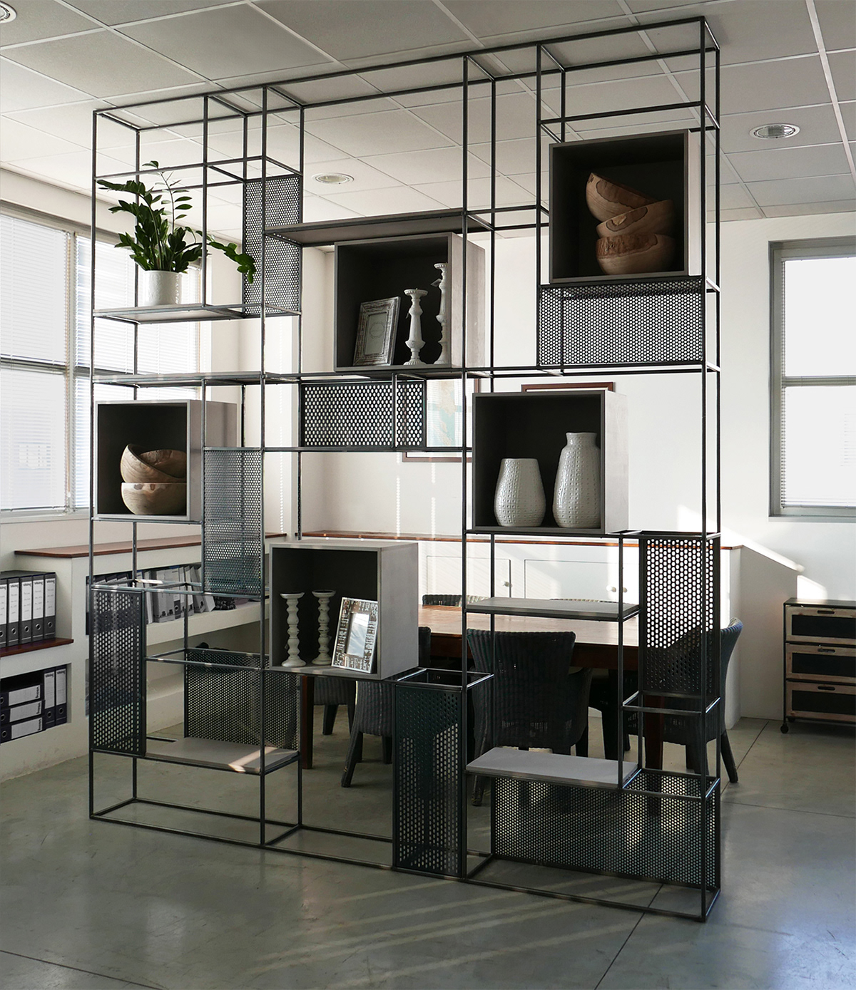 architecture bookcase design design del prodotto graphic Icon iron library modular wood