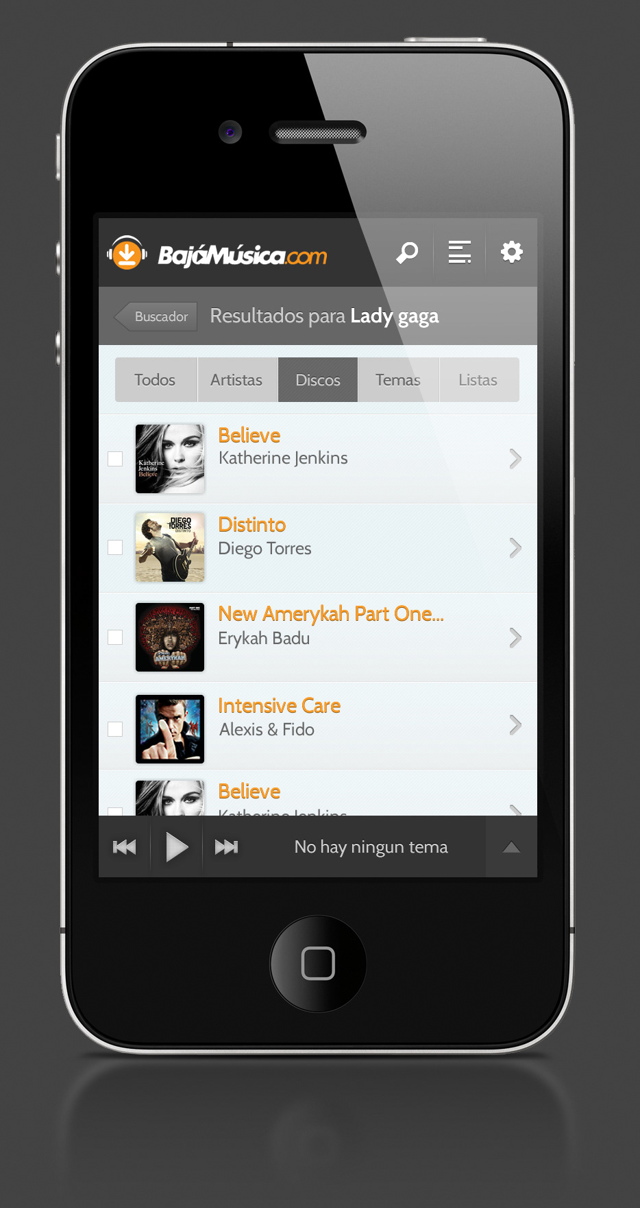 bajamusica Streaming musica iphone app