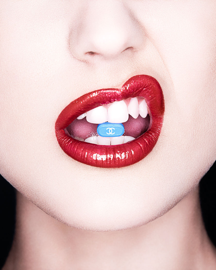 beauty cosmetics colour Drugs designers luxury brands pills eyes nails makeup lips closeup